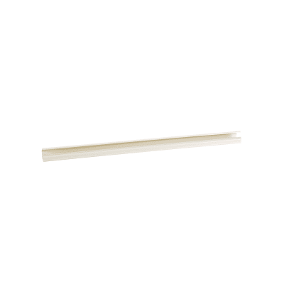 Canaleta LD10 de PVC rígido, con cinta adhesiva para instalación sin herramientas, de 38.4 x 24 x 2438 mm, Color Blanco Mate