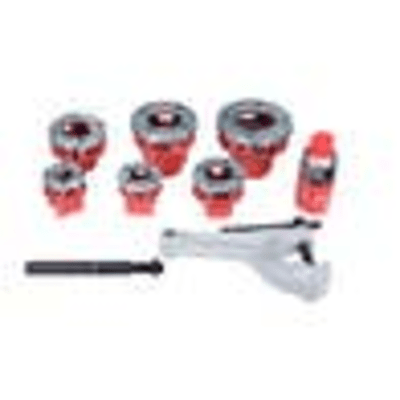 Tarraja Eléctrica para Tubo / 1010 W / Capacidad 1/2"-2" / Velocidad Roscado 25-15 rpm / Reversa 58 rpm / Peso 6 kg / Doble Aislamiento / Incluye Adaptadores Monoblock y Euroblock