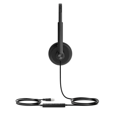 Diadema USB Yealink UH34 Lite Dual con Almohadillas de Esponja y Compatibilidad UC Multiplataforma