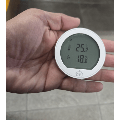 (ZigBee) Sensor de temperatura y humedad con pantalla de consulta, inalambrico ZigBee