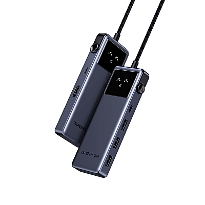 Hub USB-C 6 en 1 / HDMI 4K@60Hz / 3 Puertos USB-A 5Gbps / Carga PD 3.0 100W / Compatibilidad Universal Windows-macOS-Linux / Diseño Compacto