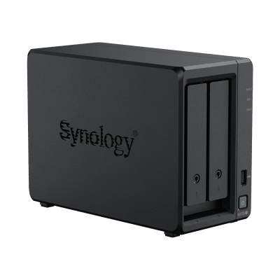 NAS Synology DiskStation DS725+ | 2 Bahías | Expandible hasta 7 Unidades | 2 Ranuras M.2 NVMe | Puerto 2.5GbE | Rendimiento 276 MB/s Lectura y 224 MB/s Escritura | Compatible con Unidad de Expansión DX525.