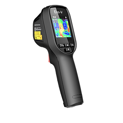 ECO-V - Cámara Termográfica Portátil / Resolución 96 x 96 Térmico / 640 × 480 Cámara Visual / Lente 1.35 mm / Pantalla LCD 2.4" / IP54  / Memoria interna 4 Gb