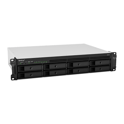 Servidor de Almacenamiento en Red RackStation RS1221+ | 8 Bahías | Expansión a 12 Bahías | CPU AMD Ryzen V1500B | 4 GB DDR4 ECC | RAID Soportado | 10/25GbE | Synology High Availability | Protección de Datos Integral.