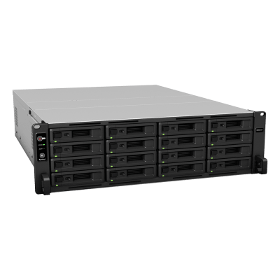 Servidor de Almacenamiento Synology RackStation RS4021xs+ | 16 Bahías | Procesador Intel Xeon D-1541 de 8 Núcleos | Memoria 16 GB Ampliable a 64 GB | RAID F1, 0, 1, 5, 6, 10 | 403,000 IOPS | 6,200 MB/s Lectura Secuencial | Energía Red