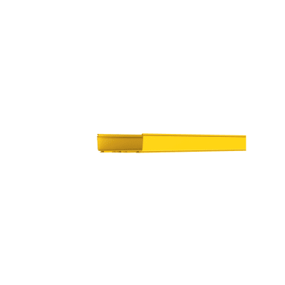 Canaleta FiberRunner™ 12X4, de PVC Rígido, Color Amarillo, 3 m. de Largo