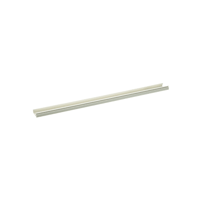 Base para canaleta T-45, de PVC rígido, con orificios perforados para montaje, 60.3 x 18.5 x 2400 mm, Color Blanco