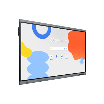 Pantalla Interactiva WAFX-P Series 75" 4K UHD 3840x2160 / Android 15 EDLA / Octa-core CPU / 48MP Cámara Integrada / 8 Micrófonos Far-Field / 50 Puntos Touch IR / WiFi 6 / 16GB RAM / 128GB Storage