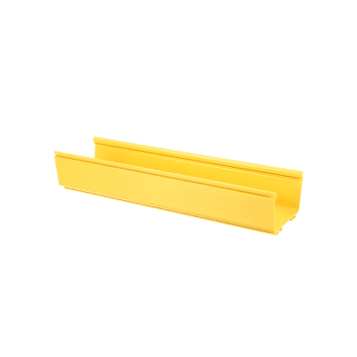 Canaleta FiberRunner™ 6X4, de PVC Rígido, Color Amarillo, 3 m de Largo