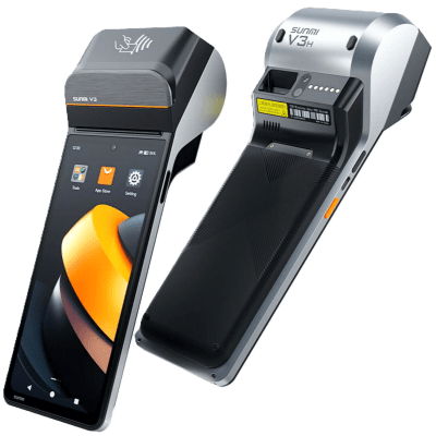 Terminal Móvil / 6.75" HD+ / Hexa-Core / Impresora 58 mm / Escáner 2D / NFC SoftPOS / 3GB + 32GB / Android 13 / 4G LTE / Wi-Fi