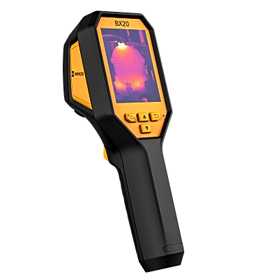 BX20 - Cámara Termográfica Portátil Antiexplosión ATEX / Dual / Lente Térmico 6.9 mm (256 x 192) / Lente Óptico (8 Megapixel) / WiFi / IP54 / z MicroSD hasta 64 Gb  / Hasta 6 Horas de Funcionamiento Continuo