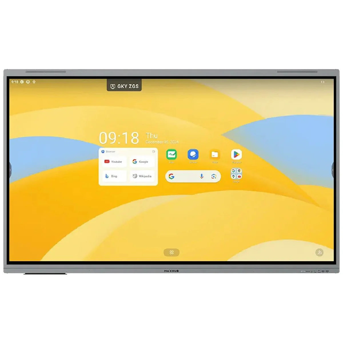 Pantalla interactiva MAXHUB E8630 de 86 pulgadas 4K UHD con Android 14 certificado por Google para colaboración profesional
