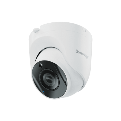 Cámara de Vigilancia TC500 | 5 Megapíxeles (2880x1620) | Lente 2.8 mm (110° H) | Visión Nocturna 30 mts | IP67 | IA para Detección de Personas y Vehículos | Compatible con Surveillance Station | Almacenamiento en mic
