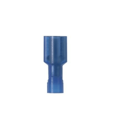 Terminal de Desconexión Hembra Pan-Term™ a 90º, Color Azul, Nylon, para cable 14-16 AWG, 0.250 x 0.032 " (6.3 x 0.8mm)
