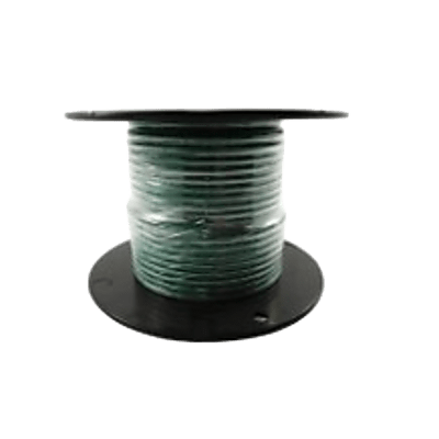 Cable Marino Primario Color Verde Calibre 10 AWG / 100 Pies Rollo / Retardante de Llama PVC Verde / Cobre Estañado Clase K / 600V 105°C / Cumple UL 1015-1028-1230-1231 / Grado Marino