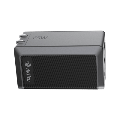 Cargador PRO 1 Puerto USB A /  2 Puertos USB C / Tecnología GaN (Nitruro de Galio / Fast-Charging / Potencia 60W / Velocidad Transferencia 480 Mbps / Material Silicona No Tóxica /  Conector Aluminio Anodizado