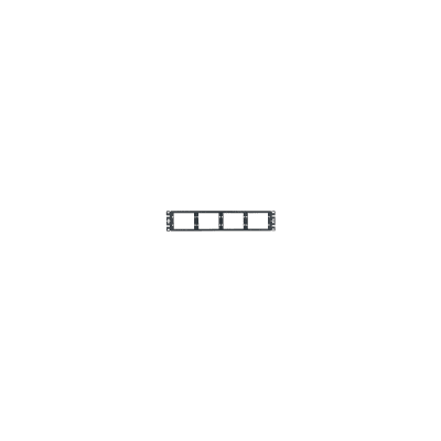 Patch Panel de Fibra Óptica, Para 8 Placas Acopladoras FAP o FMP, Color Negro, 2UR