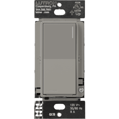 (RadioRa3) Apagador Sunnata color blanco para linea Radio Ra3, 8A de iluminacion, 5.8A Motor