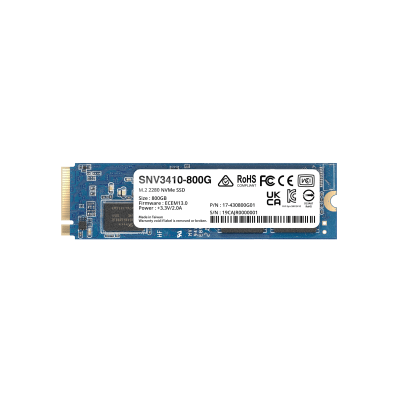 SSD NVMe M.2 SNV3410/3510 | SSD 800GB | Alto Rendimiento 400000 IOPS Lectura | Resistencia Empresarial 1022 TBW | Protección de Datos Integral | Análisis de Vida Útil | Diseñada para Sistemas Synology.
