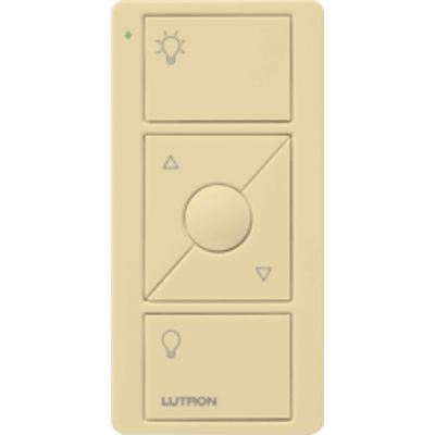 Control remoto PICO 3 botones encender/apagar, subir/bajar intensidad, color blanco, complemente con un atenuador Caseta, RA2, RadioRa2.