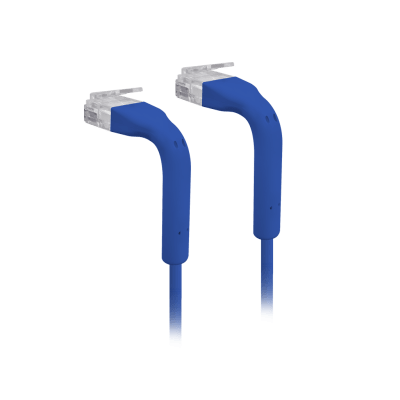 UniFi Patch Cable Cat6 Ultradelgado GbE con Botas Flexibles, Color Azul, 0.1 m