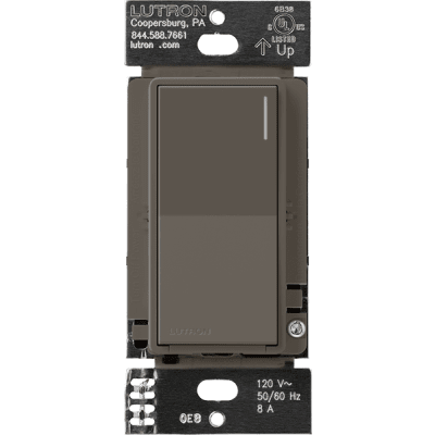 (RadioRa3) Apagador Sunnata color blanco para linea Radio Ra3, 8A de iluminacion, 5.8A Motor