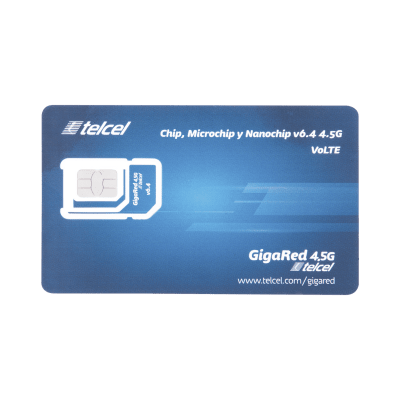 SIM SmartHouse 5 GB mensual para dispositivos móviles 3G/4G (Telcel) 1 año de servicio (solo datos)