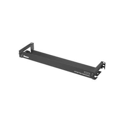 Organizador de Cables Frontal, para Panel de Fibra Óptica HD Flex™, de 1 UR, Color Negro