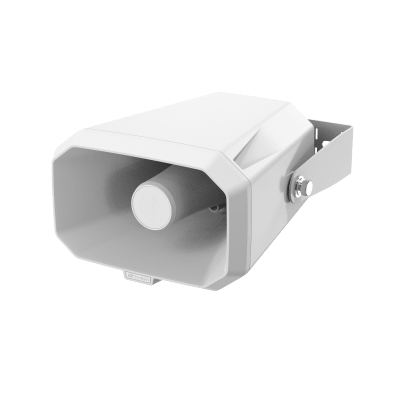 Altavoz IP Tipo Corneta / 10W / PoE+ / E/S de Alarma / Para integració