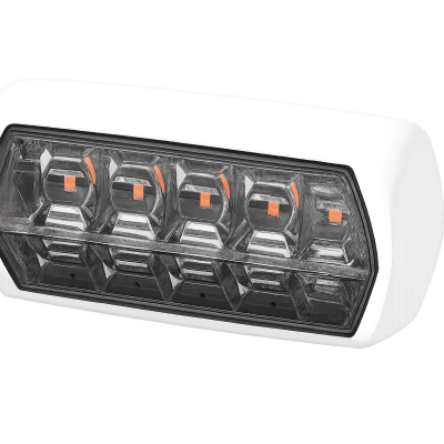 Luz de Escena, 1700 lúmenes, Luz Roja advertencia, Luz Clara Escena, Bisel blanco