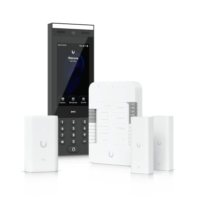 Kit de Inicio de Control de Acceso UniFi / Hub Gate / Intercomunicador G3 / Adaptador PoE++ / Extensores de Par Trenzado