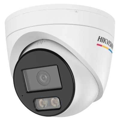 [Dual Light + ColorVu] Turret IP 4 Megapixel / Lente 2.8 mm / 30 mts IR + 30 mts Luz Blanca / Micrófono Integrado / ACUSENSE Lite / Exterior IP67 / WDR 120 dB / PoE / Micro SD