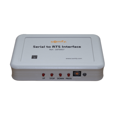 Traductor Universal Somfy Connect, integre SOMFY con el sistema de control de iluminación RadioRA2 de LUTRON.