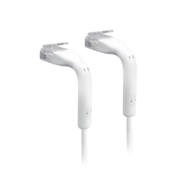 UniFi Patch Cable Cat6 Ultradelgado GbE con Botas Flexibles, Color Blanco, 8 m