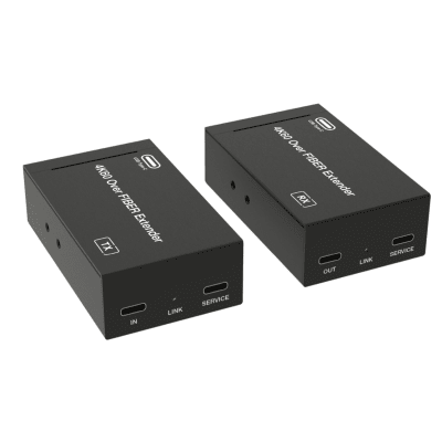 Extensor USB-C 4K60 sobre fibra única hasta 10 km