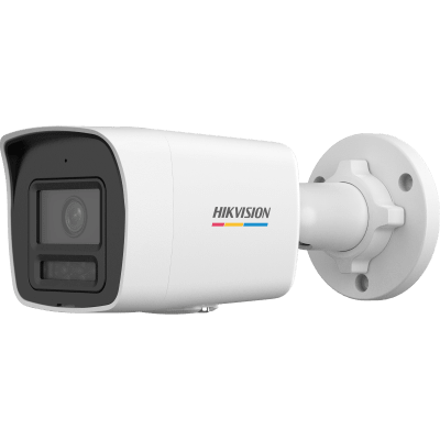 [Dual Light + ColorVu] Bala IP 6 Megapixel / Lente 2.8 mm / 30 mts IR + 30 mts Luz Blanca / Micrófono Integrado / ACUSENSE Lite / Exterior IP67 / WDR 120 dB / PoE / Micro SD