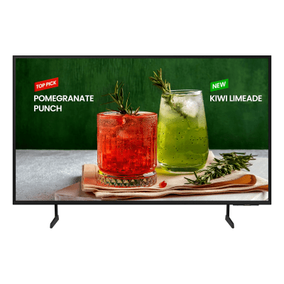 Television Profesional LED de 55" / UHD 4K (3840x2160p) / 3 años de garantia /  Entradas de Video HDMI / Bocinas Integradas de 20 W / Compatible VESA / Ideal para uso comercial y residencial.