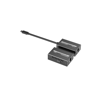 Extensor Mini 4K120Hz USB-C a HDMI | Transmisión 18 Gbps | Distancia 60m 4K@60Hz | HDR10 / HDCP 2.2 | Protección ESD ±8KV | Alimentación por Fuente de Señal.