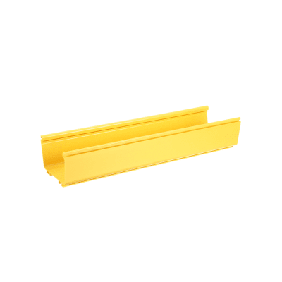 Canaleta FiberRunner™ 6X4, de PVC Rígido, Color Amarillo, 3 m de Largo