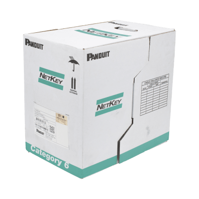 Bobina de cable UTP 305 m. de Cobre, NetKey, Azul, Categoría 5e (24 AWG), PVC (CM), de 4 pares