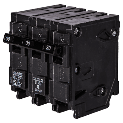 Interruptor automático enchufable tipo QP 3 polos, 20 amp