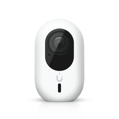 Cámara UniFi Protect G6 Instant con WiFi, 4K, Sensor de Imagen 8MP 1/1.8", Multi-TOPS AI, Audio Bidireccional, Visión Nocturna IR, Protección IPX5, Reconocimiento Facial y de Matrícula