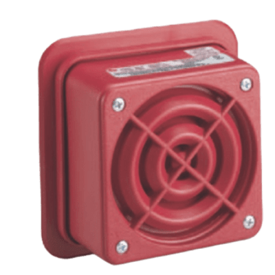 AudioMaster® Altavoz Reentrante Listado contra incendios UL de 2 Watts, De 25 Vrms color Rojo