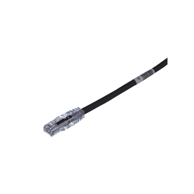 Cable de Parcheo TX6, UTP Cat6, 24 AWG, CM, Color Negro, 7ft