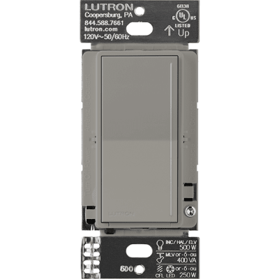 (RadioRa3) Atenuador  táctil SUNNATA Dimmer PRO color blanco mate para linea Radio Ra3, el cable neutro es opcional 250W LED / CFL