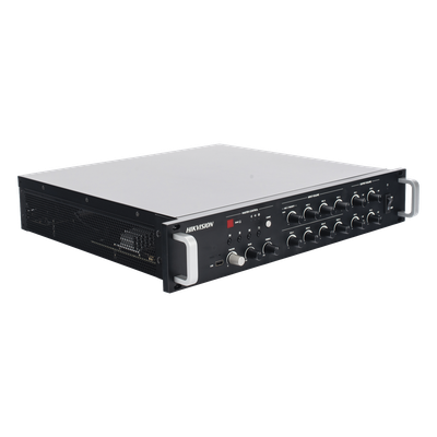 Amplificador de Red / 4 Zonas 250W / Salida 100V/70V / Bluetooth 5.0 / Entrada de Alarma / Síntesis de Voz TTS