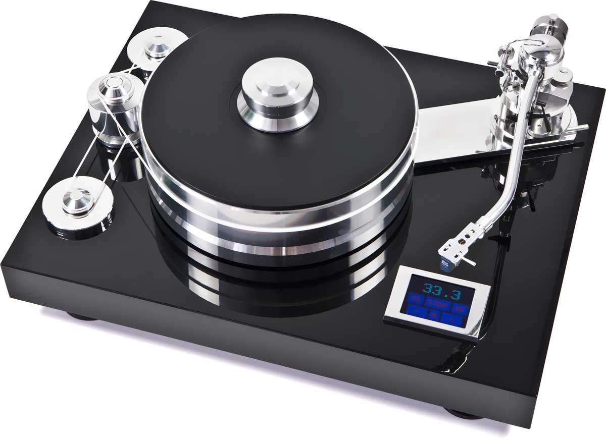 Pro-Ject SIGNATURE 12 Tronamesa de alta gama para "Audiofilos" que celebra los 20 años de Pro-Ject!  Superficies metálicas pulidas al alto brillo,  Incluye juego completo de herramientas y accesorios de calibración.