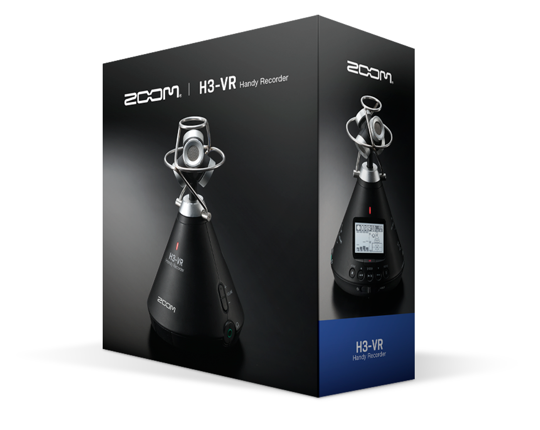 ZOOM H3-VR Grabadora de Audio 360° Ambisonic VR con 4 Micrófonos Integrados | Interfaz de Audio USB 24-bit/96kHz para Realidad Virtual y Audio Espacial | Modos Binaural y Estéreo, Soporta MicroSD 512GB | Grabación Envolvente de Esfera Completa Pro