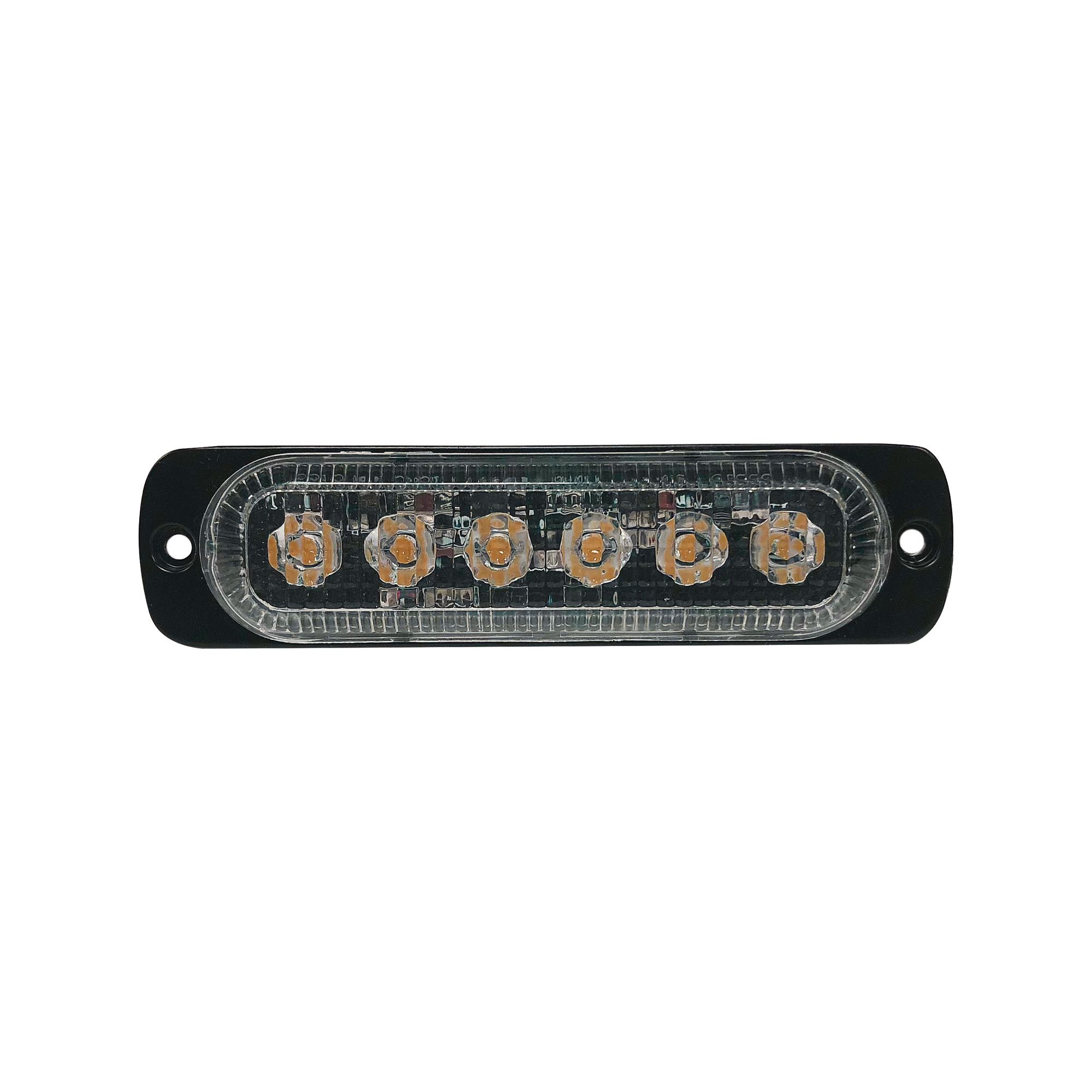 Luz direccional con 6 LEDS, color ambar, 12-24 VCD