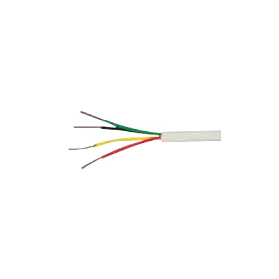 Bobina de 305 metros de alambre , 4 X 22 AWG ; tipo CM-CL2 Uso INTERIOR, de color blanco, para aplicaciones de Alarmas de intrusión / Sistemas de automatización